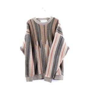 Vintage Coogi Ed Bassmaster Striped Dad Sweater